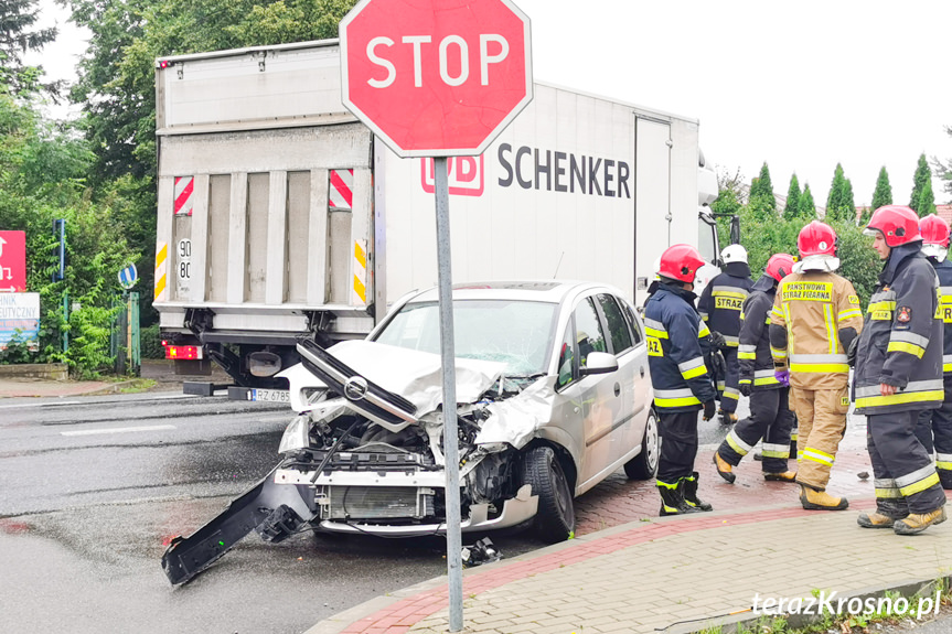 Wypadek na Rzeszowskiej w Krośnie