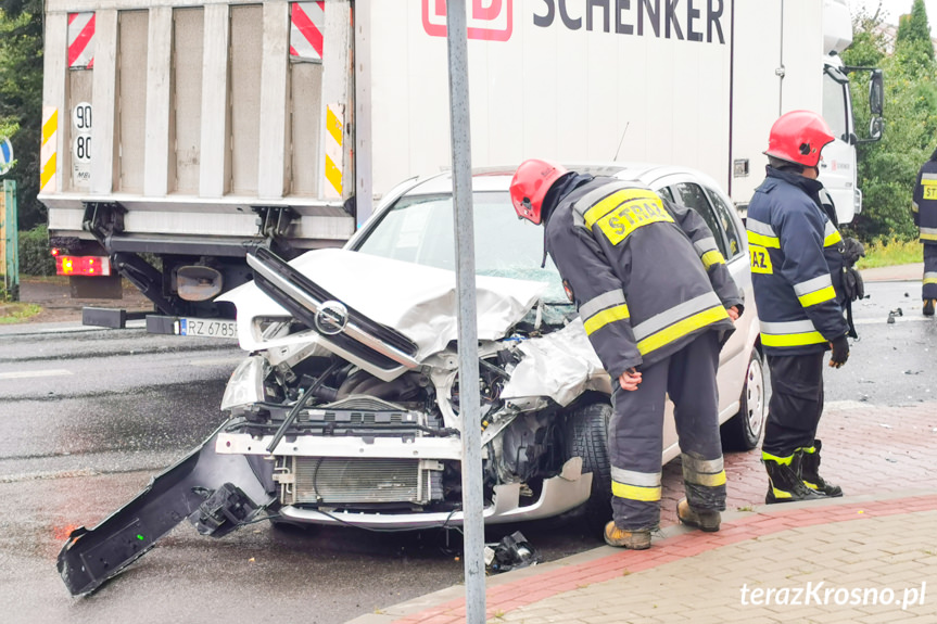 Wypadek na Rzeszowskiej w Krośnie