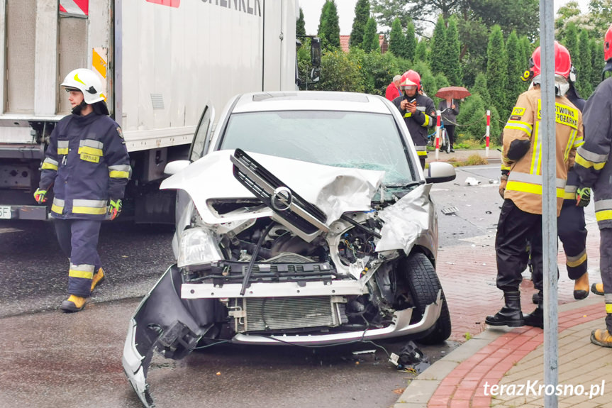 Wypadek na Rzeszowskiej w Krośnie