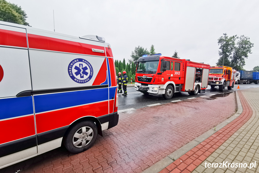 Wypadek na Rzeszowskiej w Krośnie