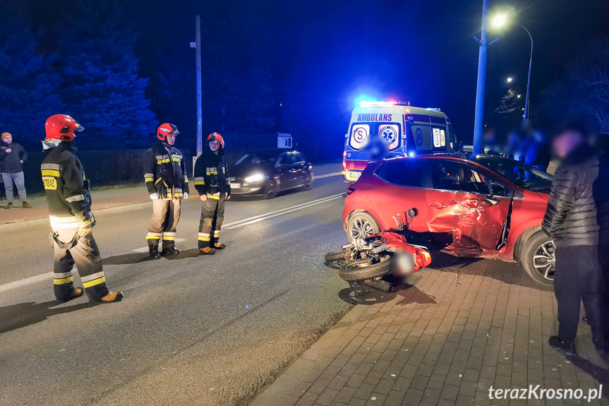 Wypadek na Sikorskiego w Krośnie