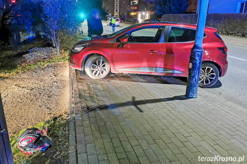 Wypadek na Sikorskiego w Krośnie