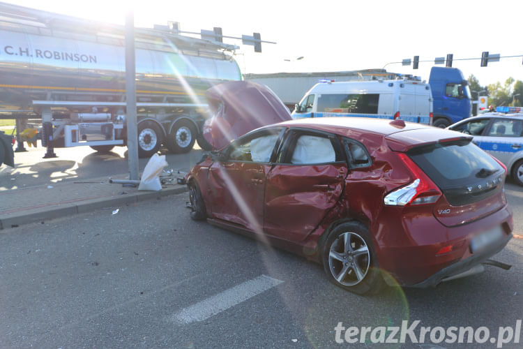 Wypadek na skrzyżowaniu Podkarpackiej