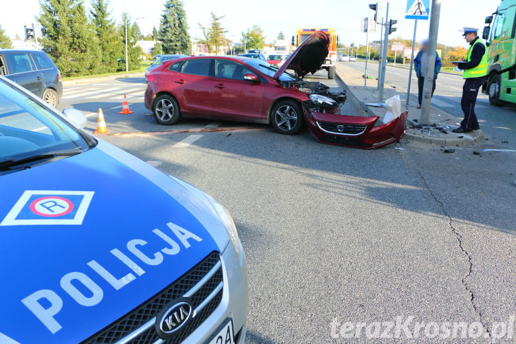 Wypadek na skrzyżowaniu Podkarpackiej