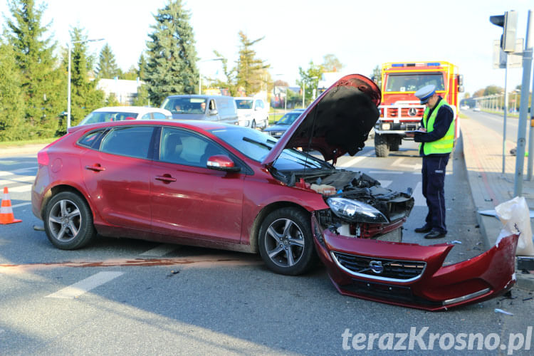 Wypadek na skrzyżowaniu Podkarpackiej