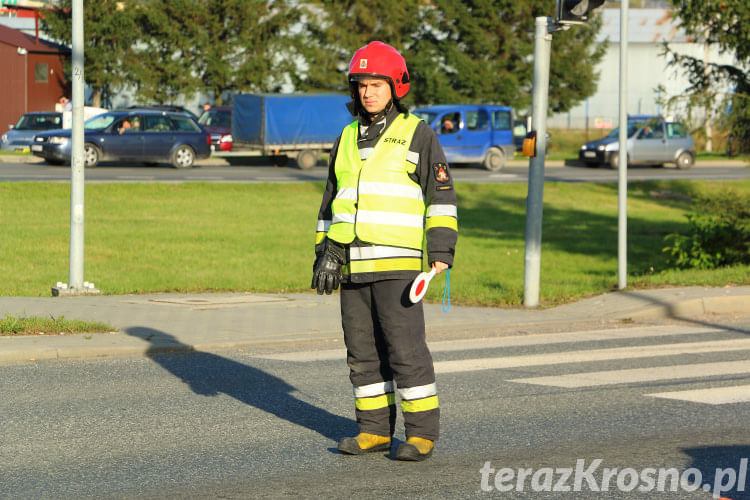 Wypadek na skrzyżowaniu Podkarpackiej