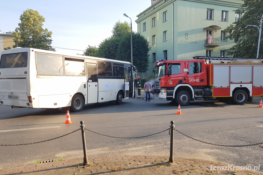 Wypadek na skrzyżowaniu w Krośnie