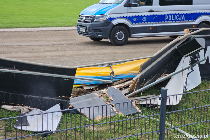 Wypadek na torze żużlowym w Krośnie