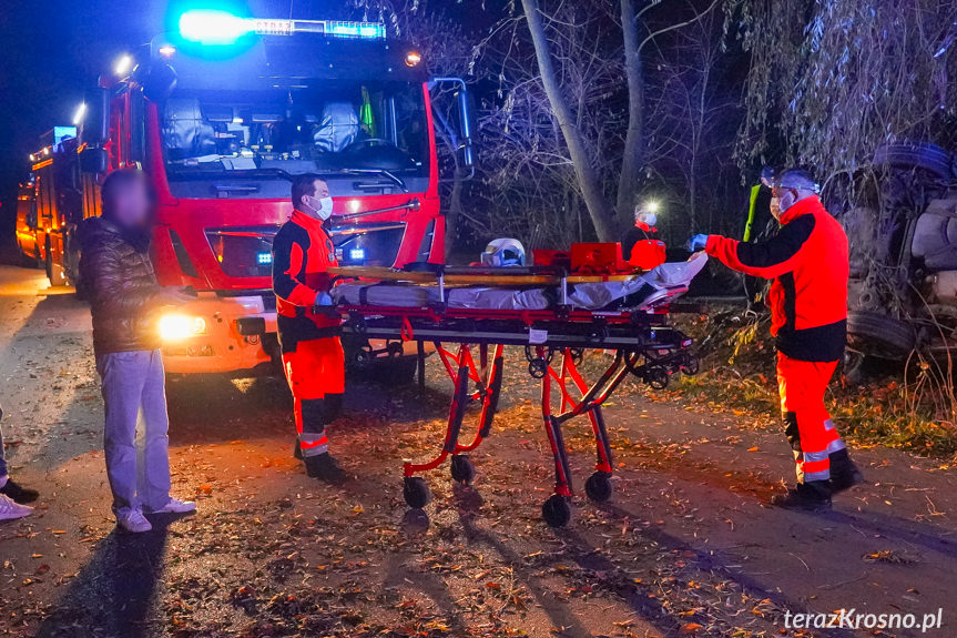 Wypadek na ul. Baczyńskiego w Krośnie