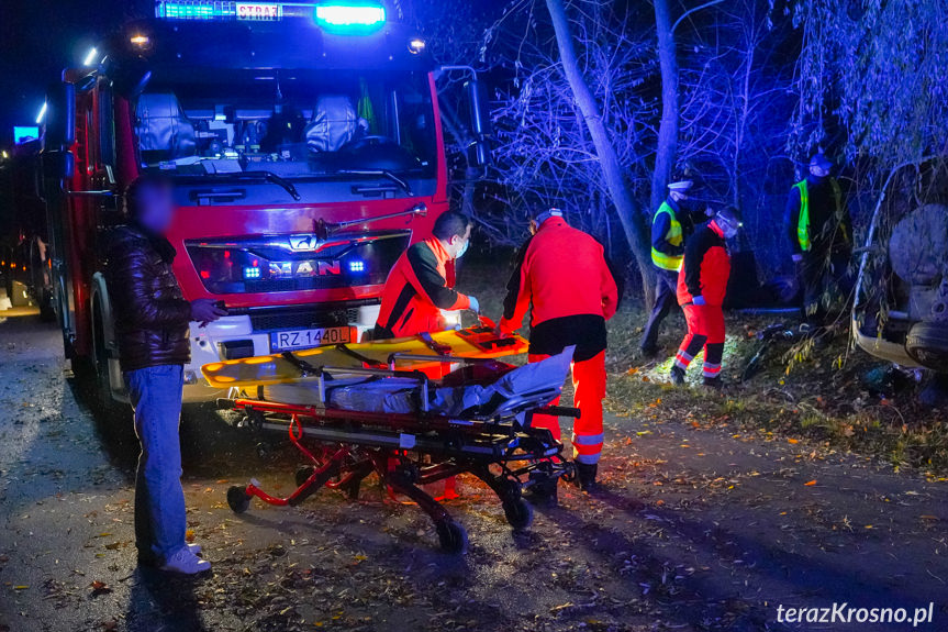 Wypadek na ul. Baczyńskiego w Krośnie