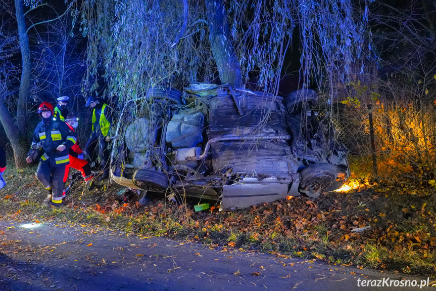 Wypadek na ul. Baczyńskiego w Krośnie