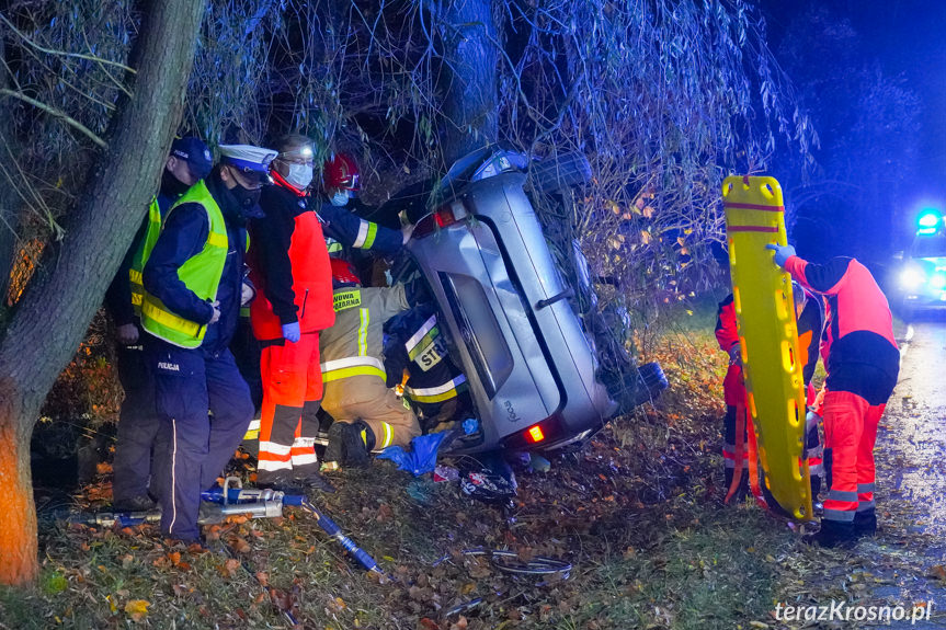 Wypadek na ul. Baczyńskiego w Krośnie