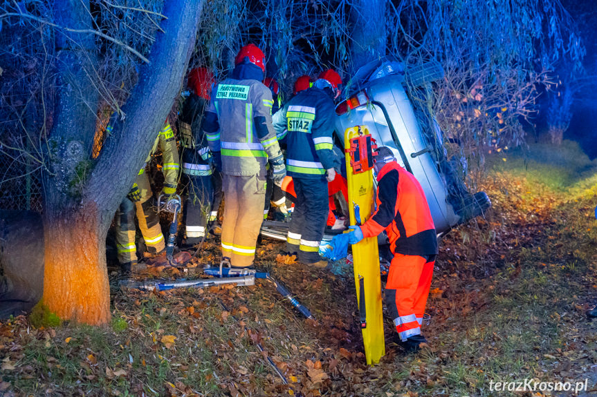 Wypadek na ul. Baczyńskiego w Krośnie