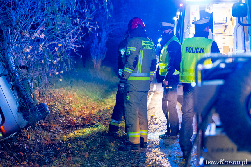 Wypadek na ul. Baczyńskiego w Krośnie