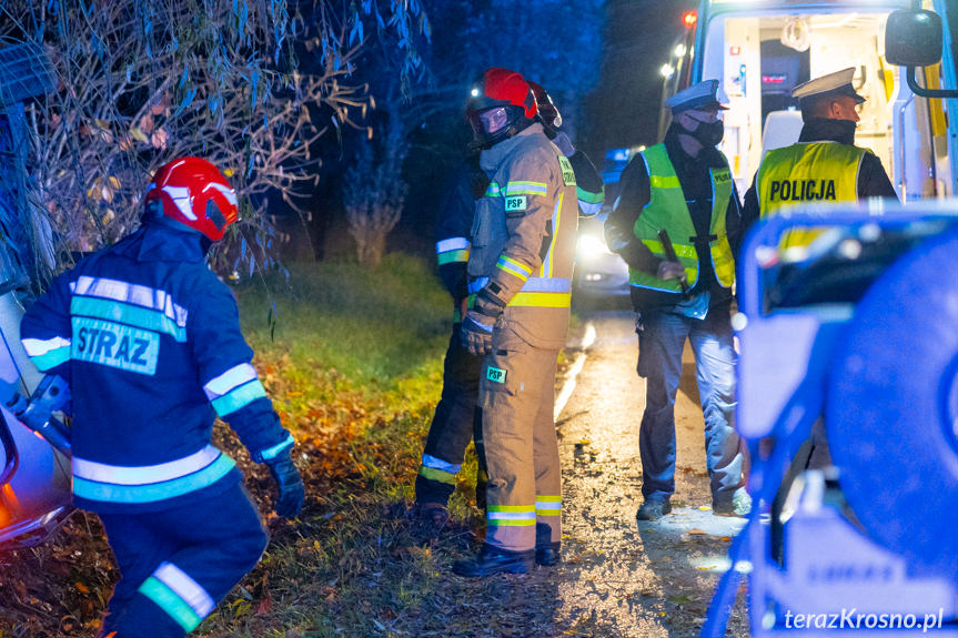 Wypadek na ul. Baczyńskiego w Krośnie