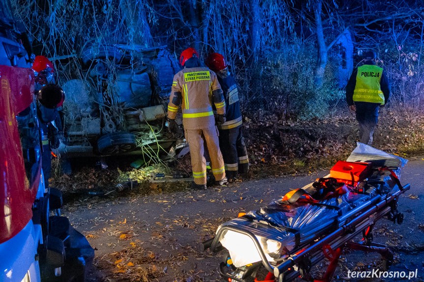 Wypadek na ul. Baczyńskiego w Krośnie