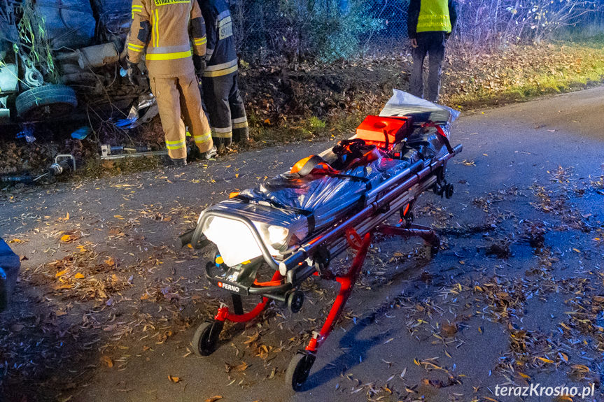 Wypadek na ul. Baczyńskiego w Krośnie