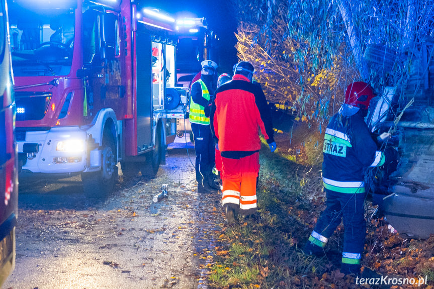 Wypadek na ul. Baczyńskiego w Krośnie