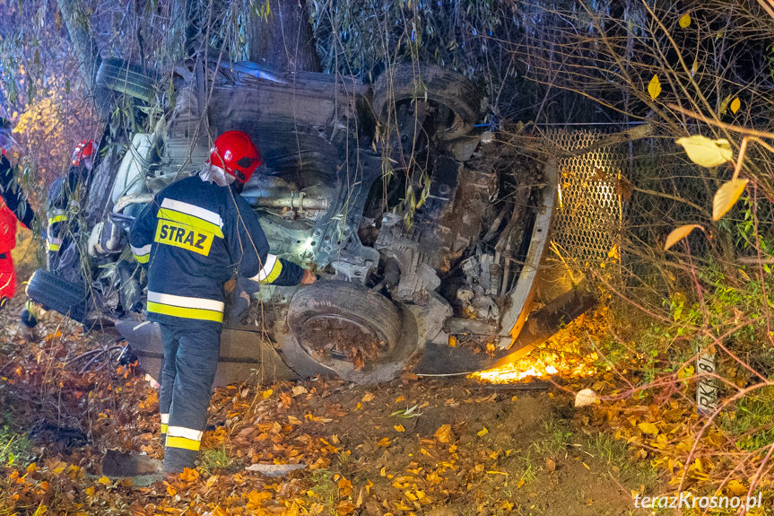 Wypadek na ul. Baczyńskiego w Krośnie