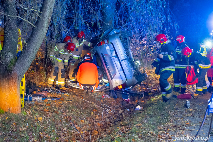 Wypadek na ul. Baczyńskiego w Krośnie