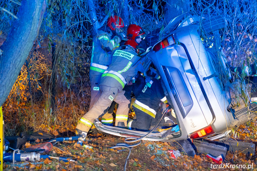 Wypadek na ul. Baczyńskiego w Krośnie