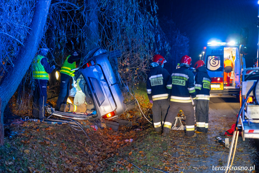 Wypadek na ul. Baczyńskiego w Krośnie