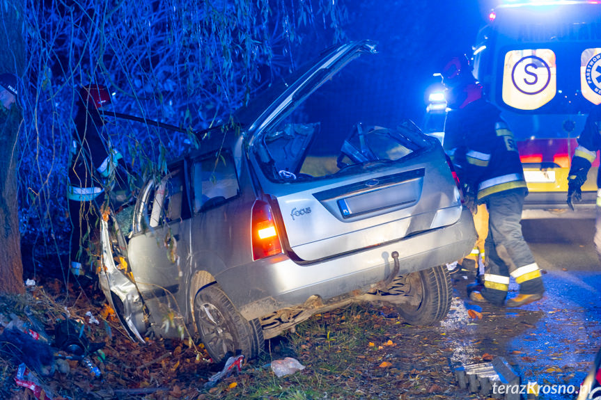 Wypadek na ul. Baczyńskiego w Krośnie