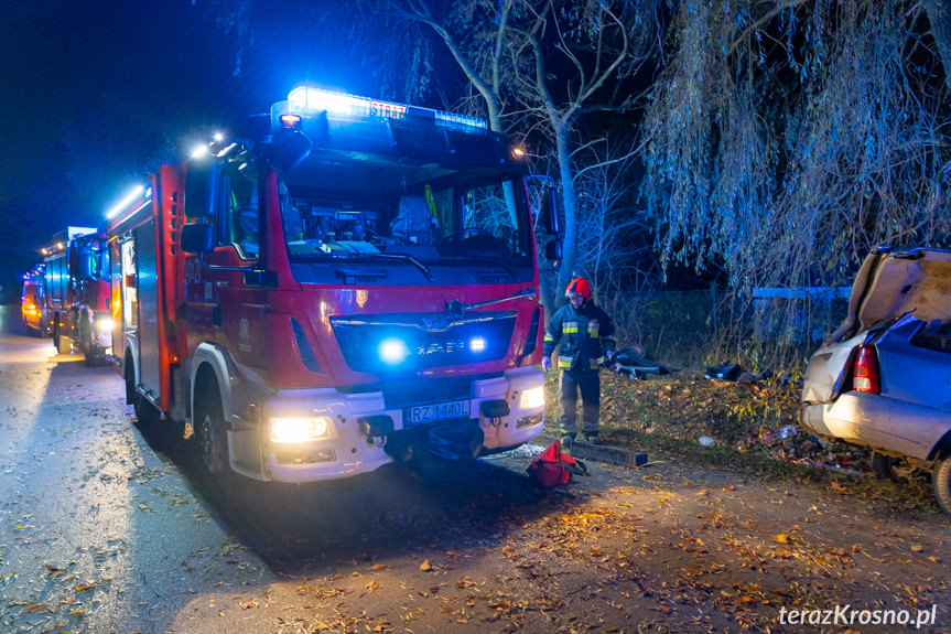 Wypadek na ul. Baczyńskiego w Krośnie