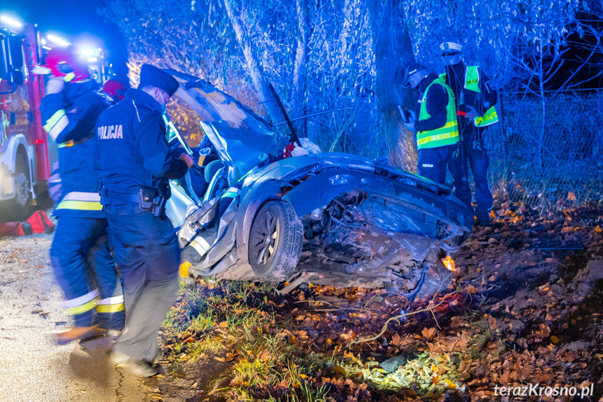 Wypadek na ul. Baczyńskiego w Krośnie