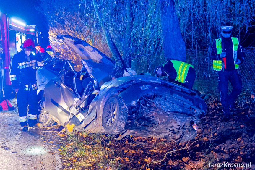 Wypadek na ul. Baczyńskiego w Krośnie