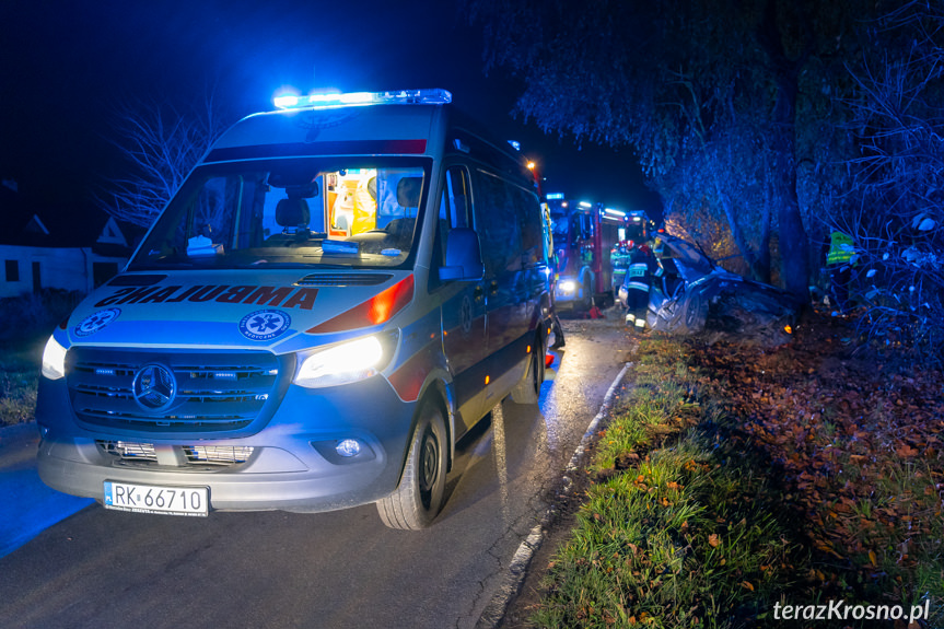 Wypadek na ul. Baczyńskiego w Krośnie