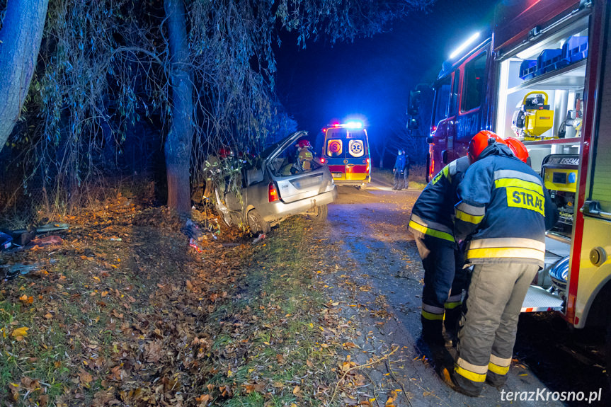 Wypadek na ul. Baczyńskiego w Krośnie