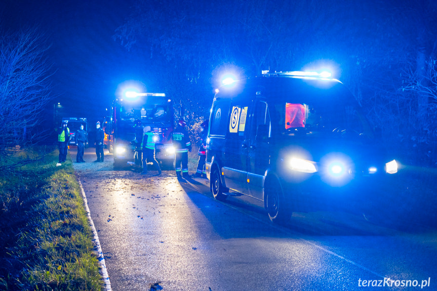 Wypadek na ul. Baczyńskiego w Krośnie