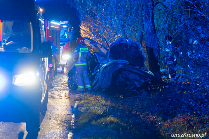 Wypadek na ul. Baczyńskiego w Krośnie