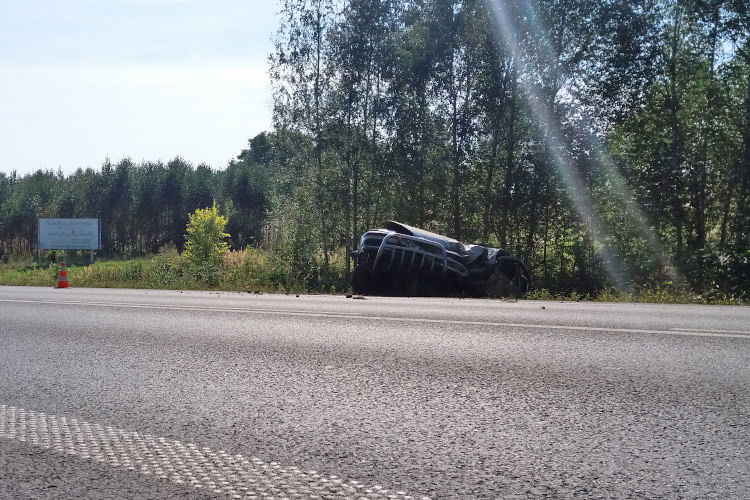 Wypadek na ul. Bieszczadzkiej