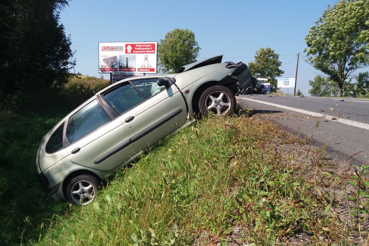 Wypadek na ul. Bieszczadzkiej