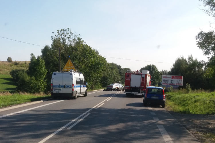 Wypadek na ul. Bieszczadzkiej