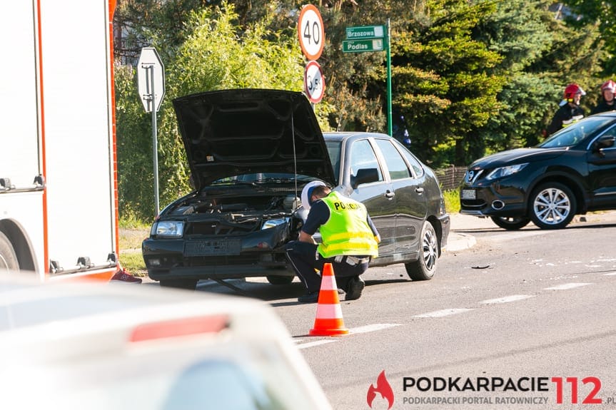 Wypadek na ul. Brzozowej w Jedliczu