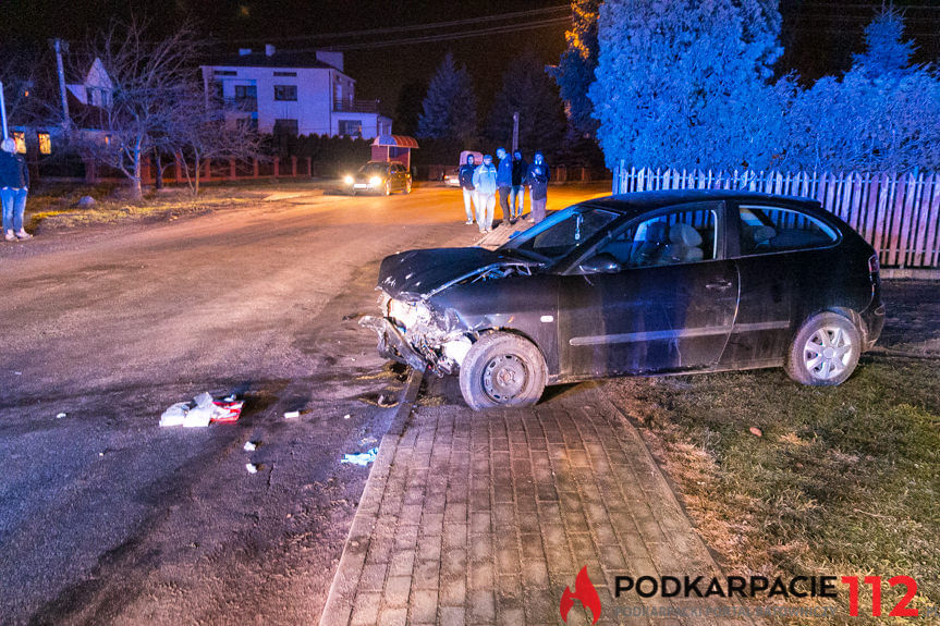 Wypadek na ul. Kopernika w Krośnie