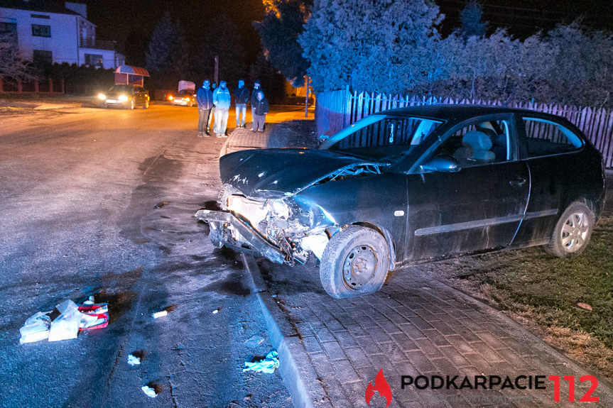 Wypadek na ul. Kopernika w Krośnie