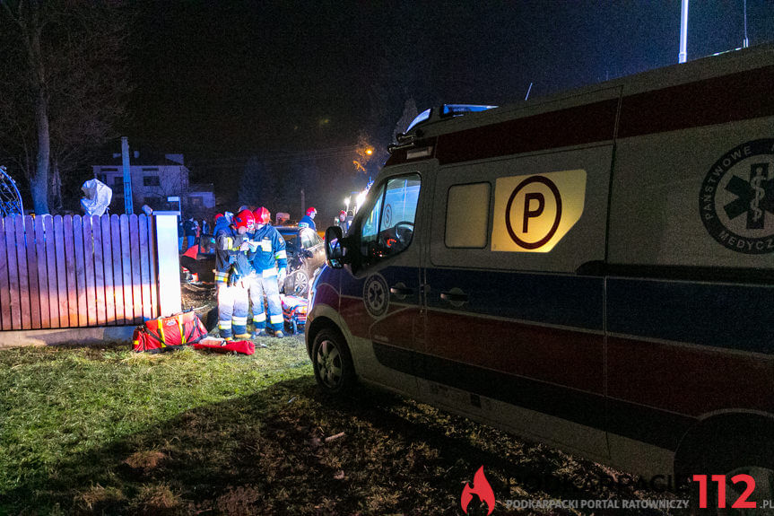 Wypadek na ul. Kopernika w Krośnie