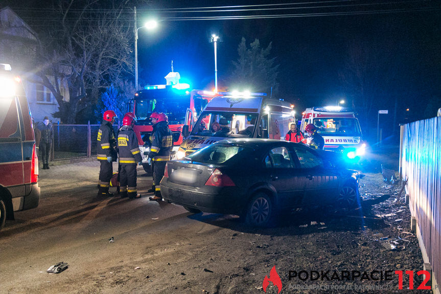 Wypadek na ul. Kopernika w Krośnie