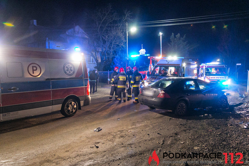 Wypadek na ul. Kopernika w Krośnie