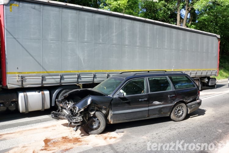 Wypadek na ul. Korczyńskiej w Krośnie