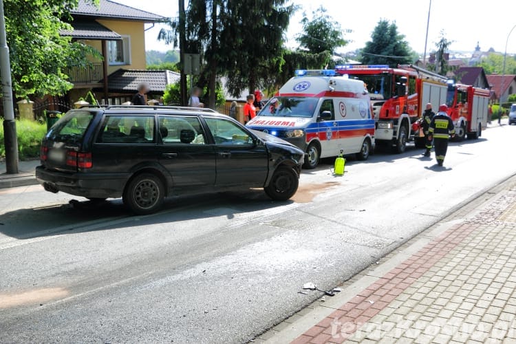 Wypadek na ul. Korczyńskiej w Krośnie