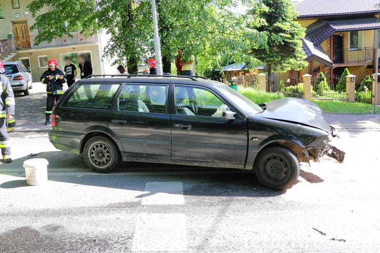 Wypadek na ul. Korczyńskiej w Krośnie