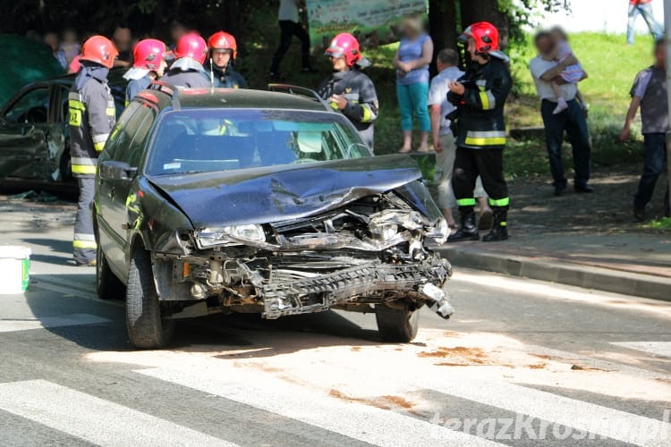 Wypadek na ul. Korczyńskiej w Krośnie