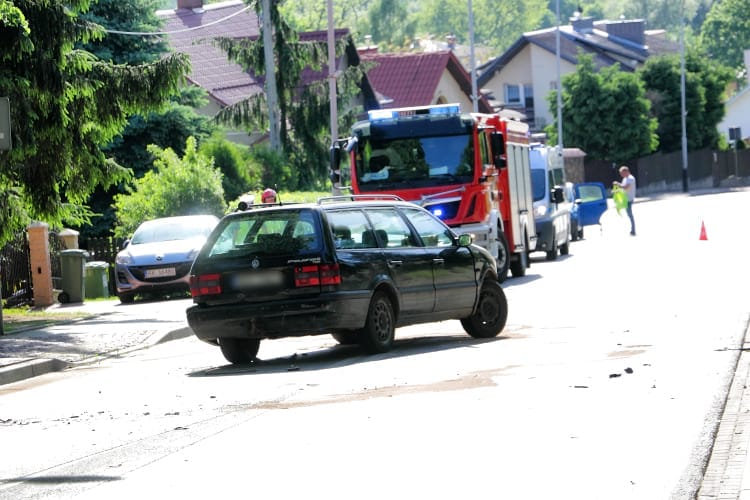 Wypadek na ul. Korczyńskiej w Krośnie