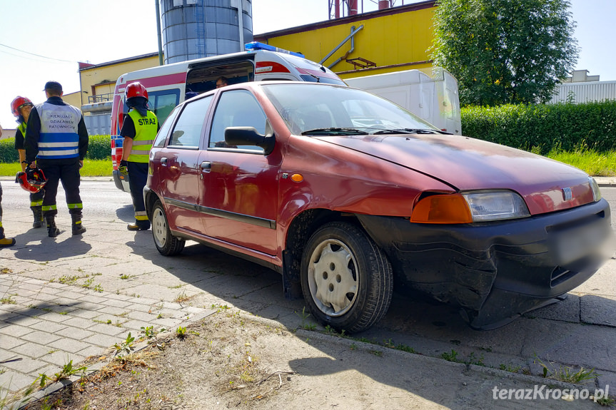 Wypadek na ul. Pużaka w Krośnie