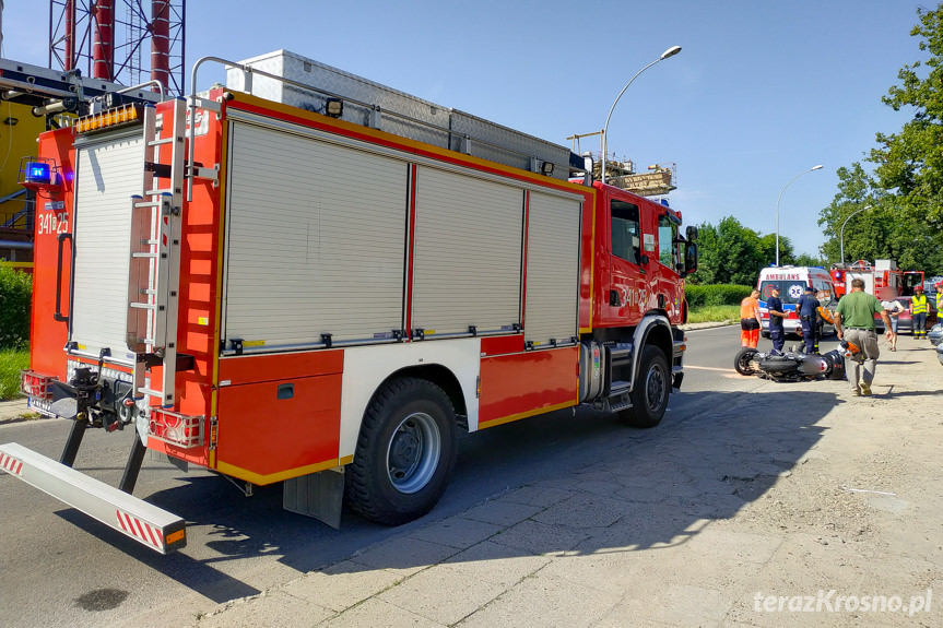 Wypadek na ul. Pużaka w Krośnie